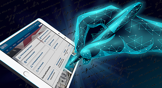 e-signature with a digital hand